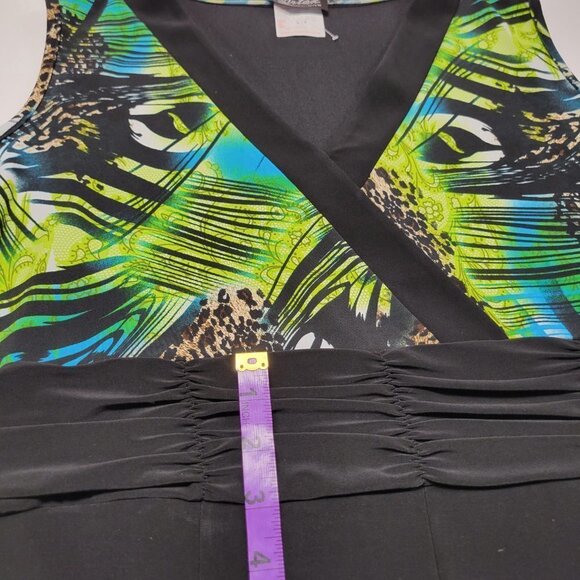 Green and Black Sleeveless Dress Various Sizes L XL - NWOT - Picture 8 of 14